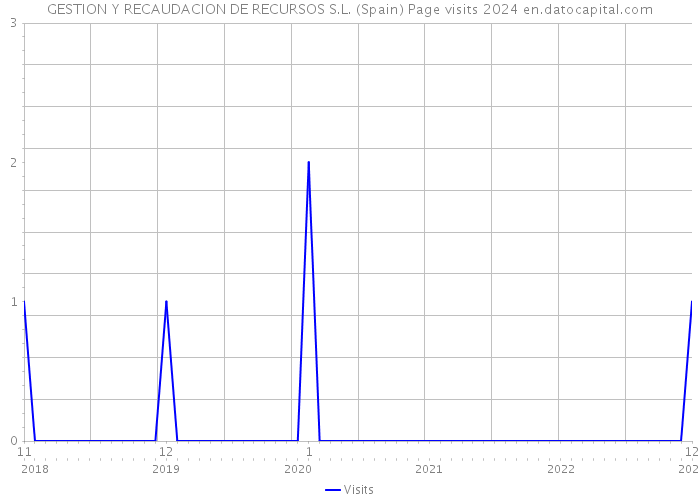 GESTION Y RECAUDACION DE RECURSOS S.L. (Spain) Page visits 2024 