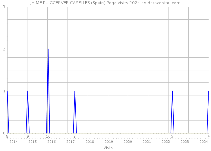 JAIME PUIGCERVER CASELLES (Spain) Page visits 2024 
