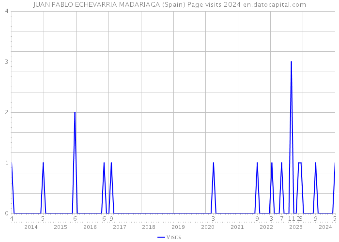 JUAN PABLO ECHEVARRIA MADARIAGA (Spain) Page visits 2024 