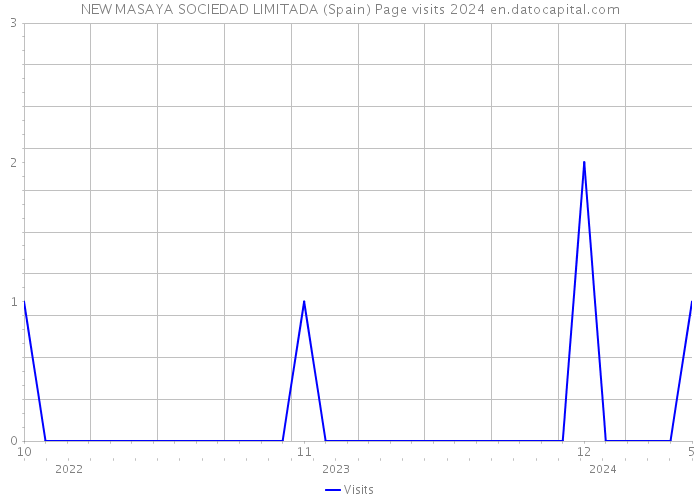 NEW MASAYA SOCIEDAD LIMITADA (Spain) Page visits 2024 