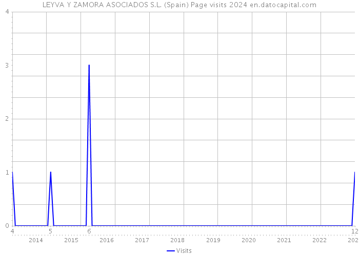 LEYVA Y ZAMORA ASOCIADOS S.L. (Spain) Page visits 2024 