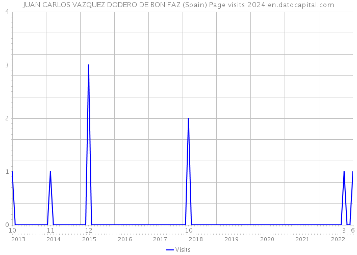 JUAN CARLOS VAZQUEZ DODERO DE BONIFAZ (Spain) Page visits 2024 