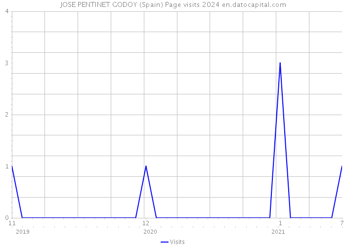 JOSE PENTINET GODOY (Spain) Page visits 2024 