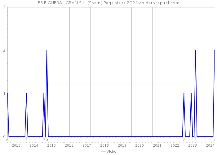 ES FIGUERAL GRAN S.L. (Spain) Page visits 2024 