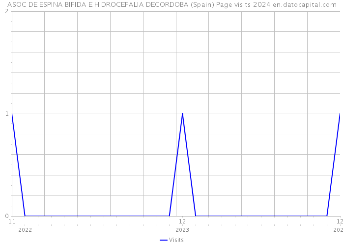 ASOC DE ESPINA BIFIDA E HIDROCEFALIA DECORDOBA (Spain) Page visits 2024 
