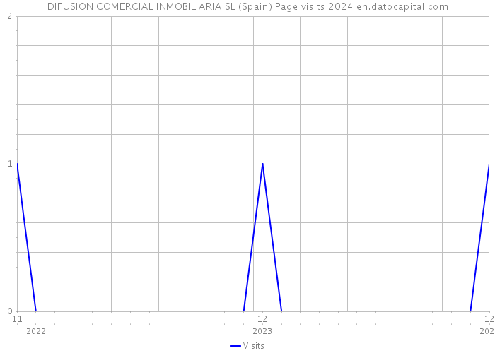 DIFUSION COMERCIAL INMOBILIARIA SL (Spain) Page visits 2024 