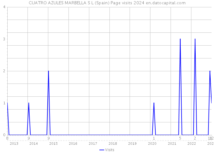 CUATRO AZULES MARBELLA S L (Spain) Page visits 2024 