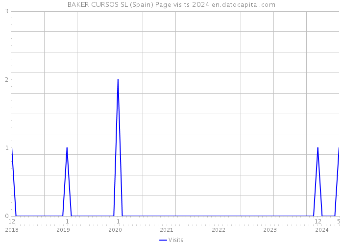 BAKER CURSOS SL (Spain) Page visits 2024 