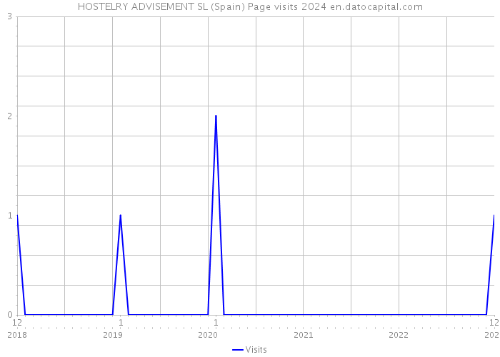 HOSTELRY ADVISEMENT SL (Spain) Page visits 2024 