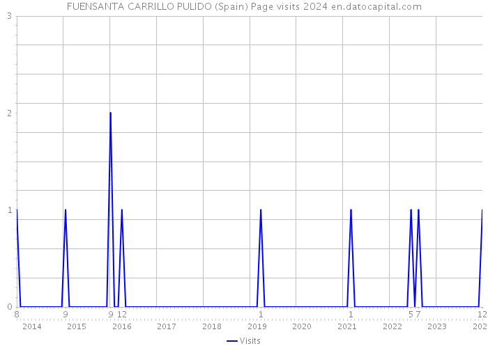 FUENSANTA CARRILLO PULIDO (Spain) Page visits 2024 