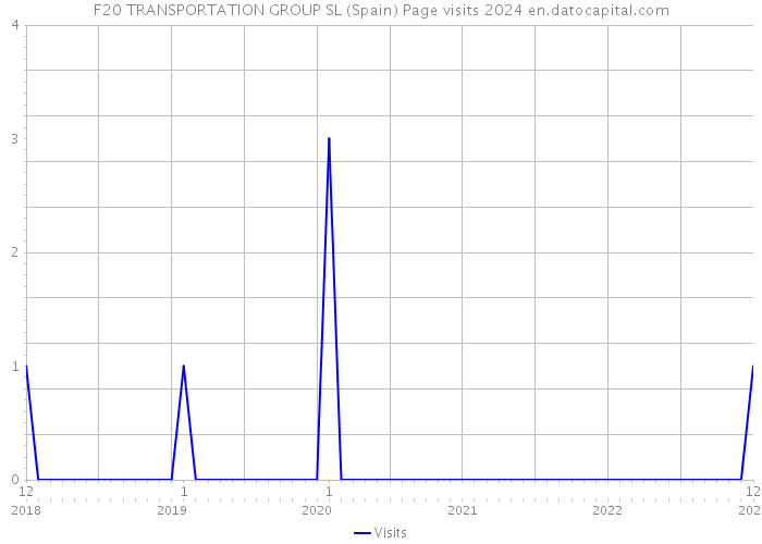 F20 TRANSPORTATION GROUP SL (Spain) Page visits 2024 