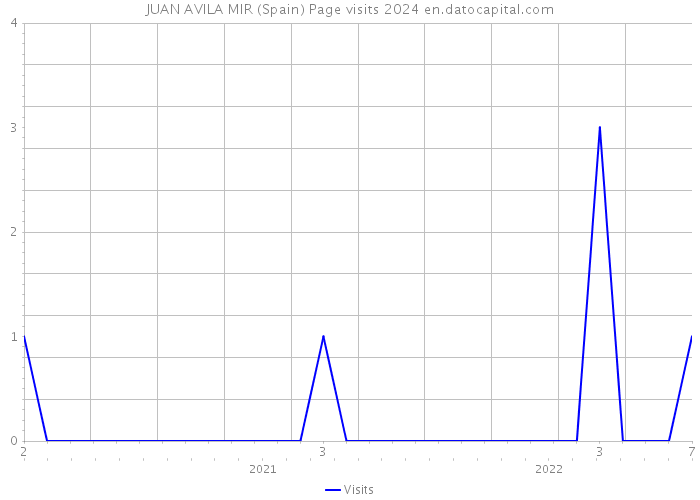 JUAN AVILA MIR (Spain) Page visits 2024 