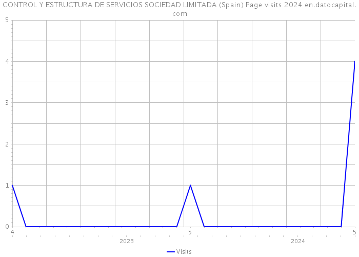 CONTROL Y ESTRUCTURA DE SERVICIOS SOCIEDAD LIMITADA (Spain) Page visits 2024 