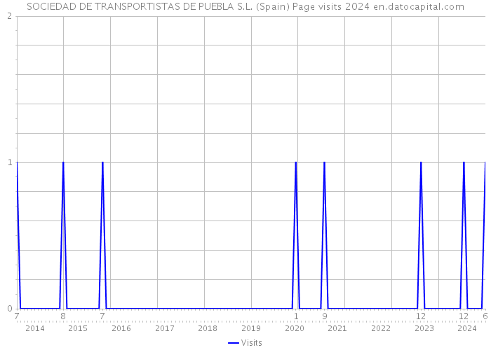 SOCIEDAD DE TRANSPORTISTAS DE PUEBLA S.L. (Spain) Page visits 2024 
