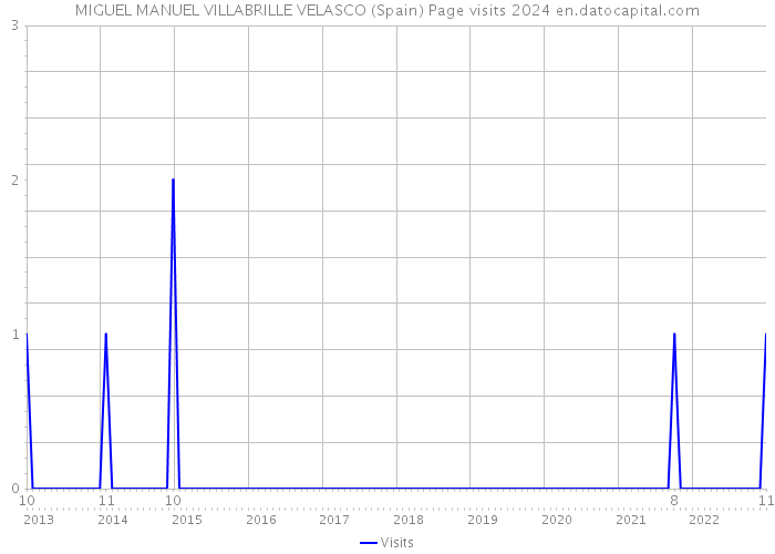 MIGUEL MANUEL VILLABRILLE VELASCO (Spain) Page visits 2024 