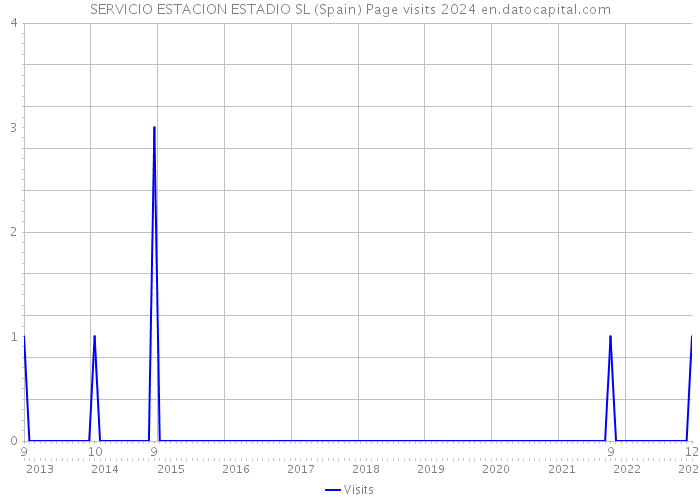 SERVICIO ESTACION ESTADIO SL (Spain) Page visits 2024 