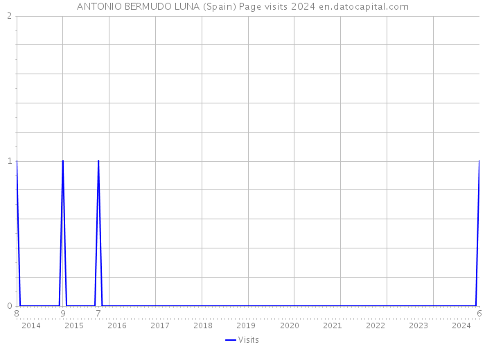 ANTONIO BERMUDO LUNA (Spain) Page visits 2024 