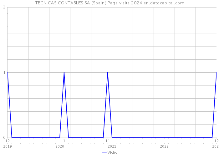 TECNICAS CONTABLES SA (Spain) Page visits 2024 