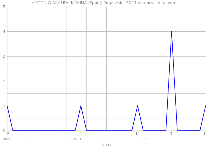 ANTONIO ARANDA MOLINA (Spain) Page visits 2024 