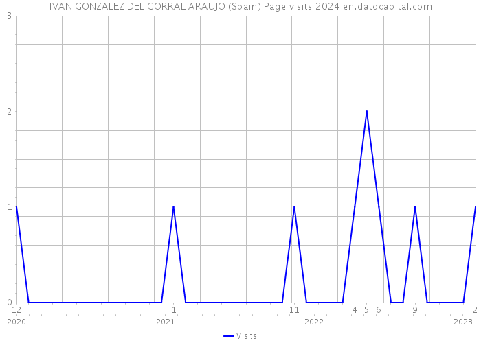IVAN GONZALEZ DEL CORRAL ARAUJO (Spain) Page visits 2024 