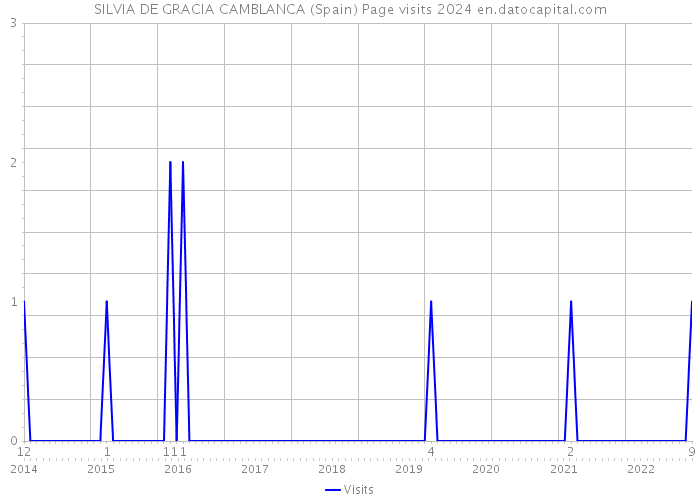 SILVIA DE GRACIA CAMBLANCA (Spain) Page visits 2024 