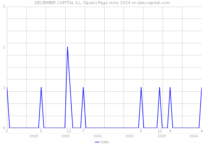 DECEMBER CAPITAL S.L. (Spain) Page visits 2024 