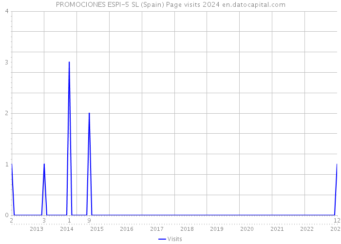 PROMOCIONES ESPI-5 SL (Spain) Page visits 2024 