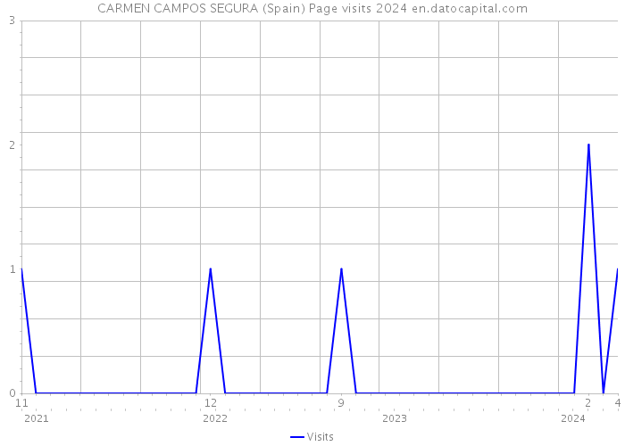 CARMEN CAMPOS SEGURA (Spain) Page visits 2024 