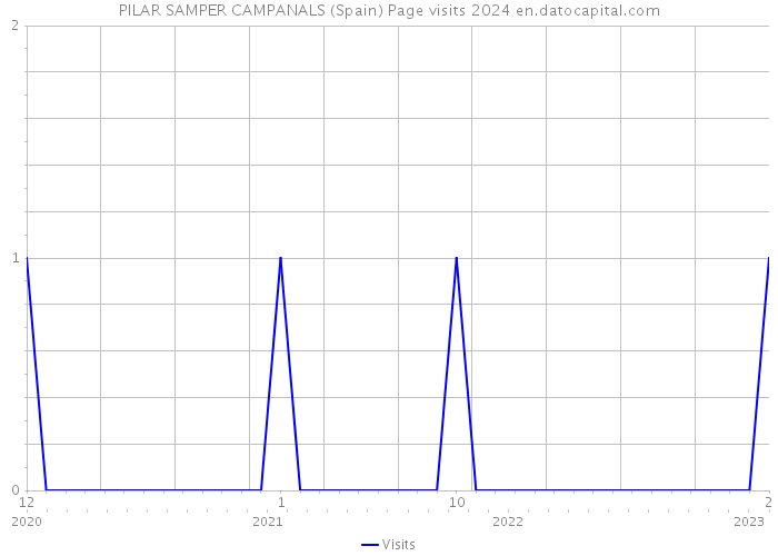 PILAR SAMPER CAMPANALS (Spain) Page visits 2024 