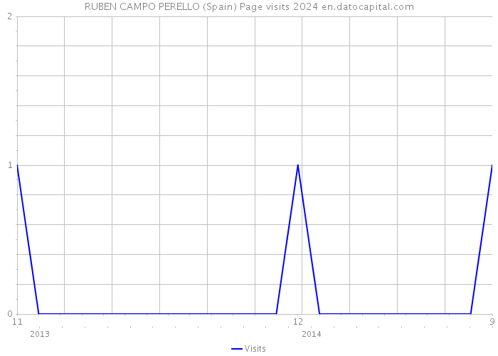 RUBEN CAMPO PERELLO (Spain) Page visits 2024 