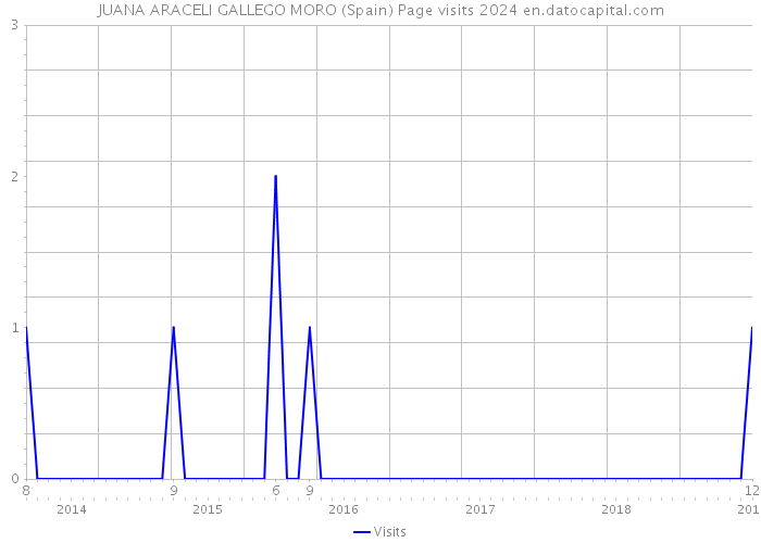 JUANA ARACELI GALLEGO MORO (Spain) Page visits 2024 