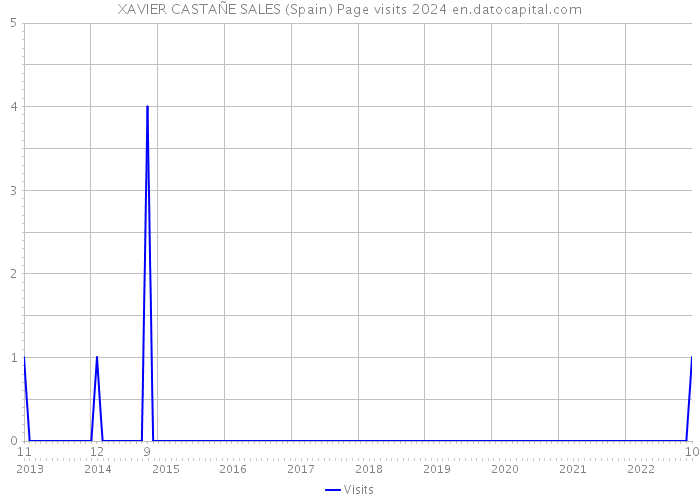 XAVIER CASTAÑE SALES (Spain) Page visits 2024 