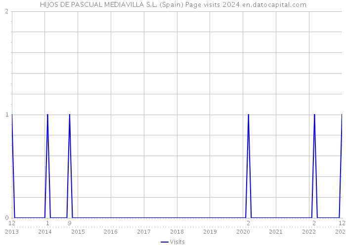 HIJOS DE PASCUAL MEDIAVILLA S.L. (Spain) Page visits 2024 