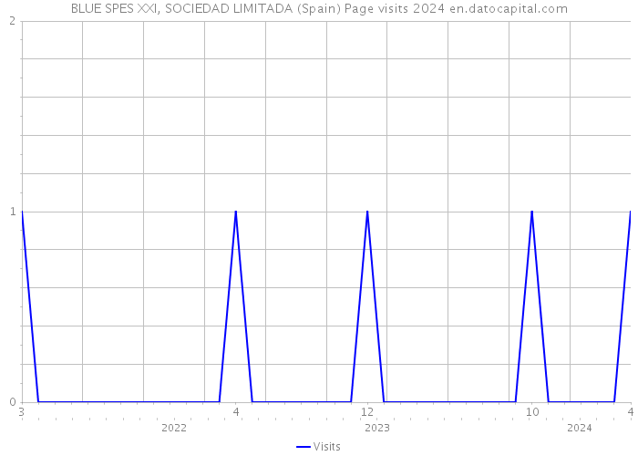 BLUE SPES XXI, SOCIEDAD LIMITADA (Spain) Page visits 2024 