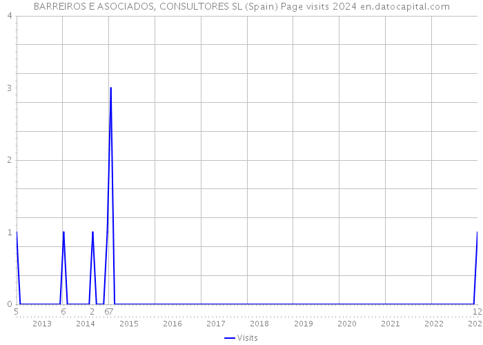 BARREIROS E ASOCIADOS, CONSULTORES SL (Spain) Page visits 2024 