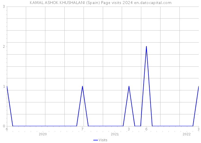 KAMAL ASHOK KHUSHALANI (Spain) Page visits 2024 