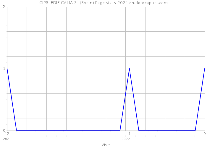 CIPRI EDIFICALIA SL (Spain) Page visits 2024 