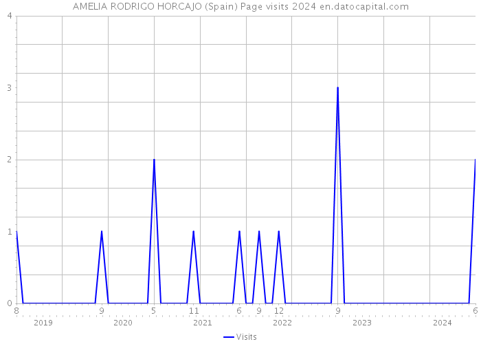 AMELIA RODRIGO HORCAJO (Spain) Page visits 2024 