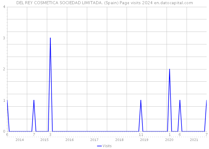 DEL REY COSMETICA SOCIEDAD LIMITADA. (Spain) Page visits 2024 