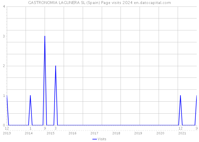 GASTRONOMIA LAGUNERA SL (Spain) Page visits 2024 