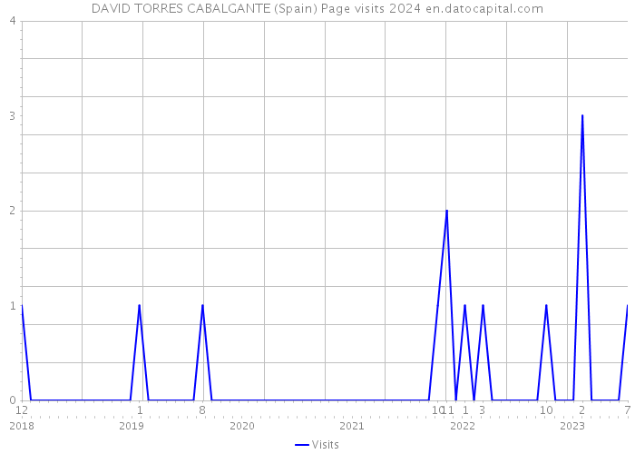 DAVID TORRES CABALGANTE (Spain) Page visits 2024 