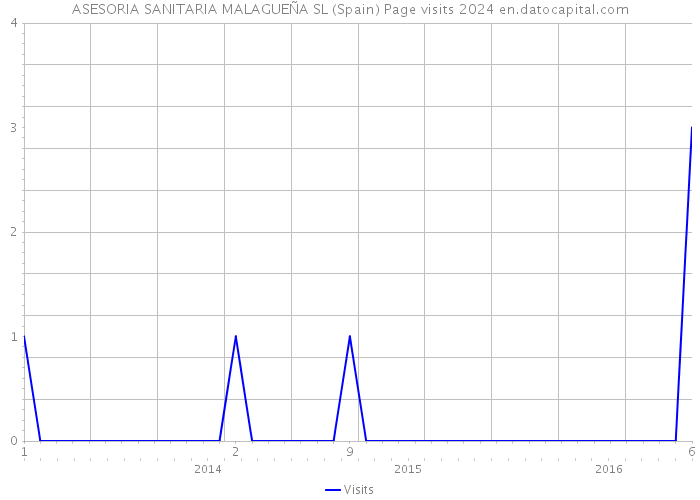 ASESORIA SANITARIA MALAGUEÑA SL (Spain) Page visits 2024 