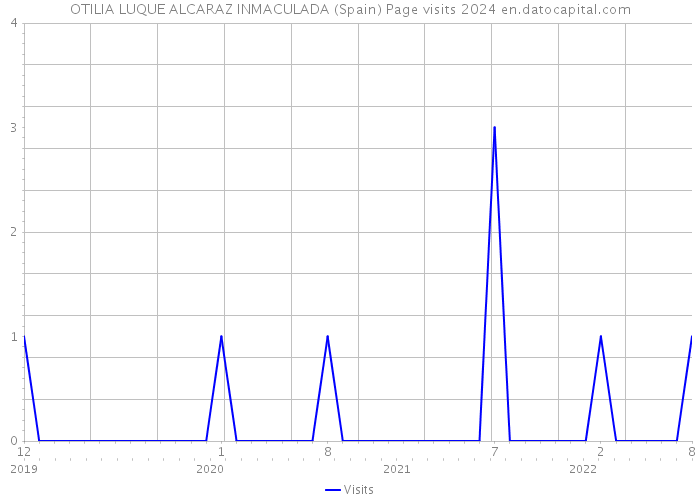 OTILIA LUQUE ALCARAZ INMACULADA (Spain) Page visits 2024 