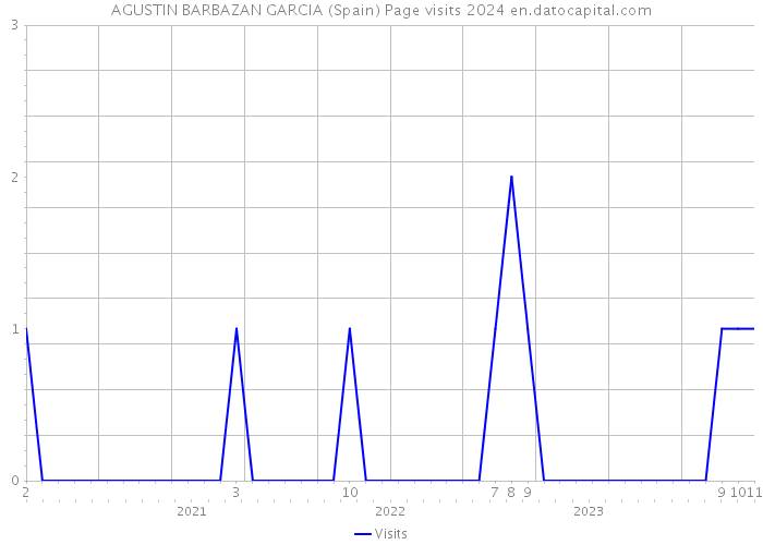 AGUSTIN BARBAZAN GARCIA (Spain) Page visits 2024 