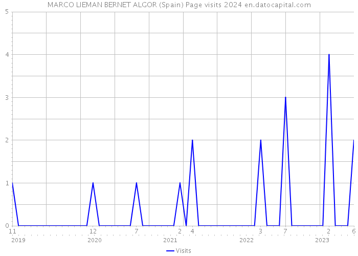 MARCO LIEMAN BERNET ALGOR (Spain) Page visits 2024 