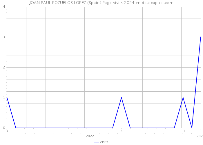 JOAN PAUL POZUELOS LOPEZ (Spain) Page visits 2024 