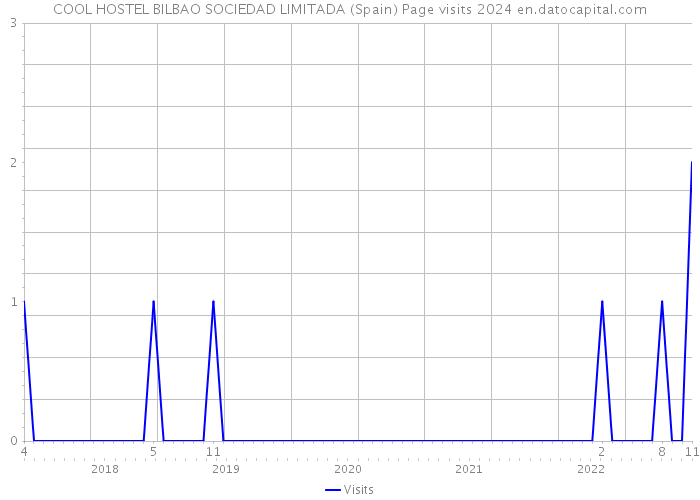 COOL HOSTEL BILBAO SOCIEDAD LIMITADA (Spain) Page visits 2024 