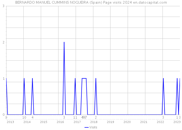 BERNARDO MANUEL CUMMINS NOGUEIRA (Spain) Page visits 2024 