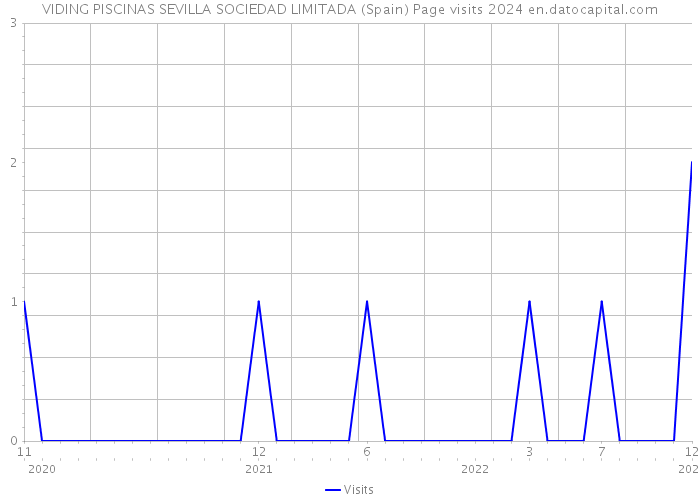 VIDING PISCINAS SEVILLA SOCIEDAD LIMITADA (Spain) Page visits 2024 