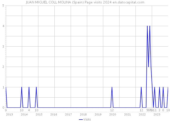 JUAN MIGUEL COLL MOLINA (Spain) Page visits 2024 